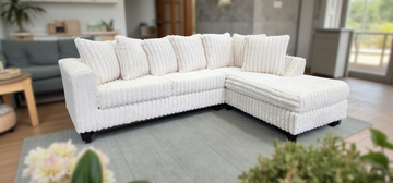 Soft Plush Corduroy Sectional (Colors available )
