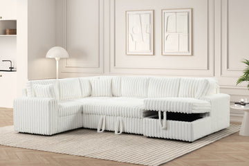 Devonshire Ivory Sleeper Sectional
