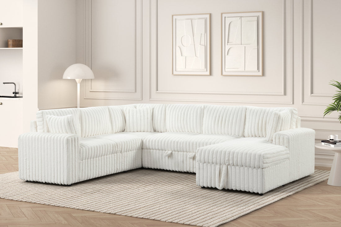 Devonshire Ivory Sleeper Sectional