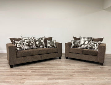 Empire 110 - Mocha Sofa & Loveseat