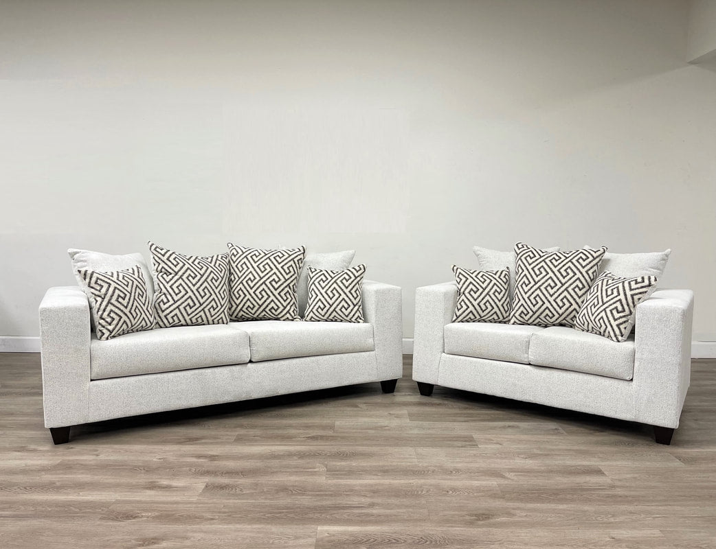 Empire 110 Stone Sofa and Loveseat
