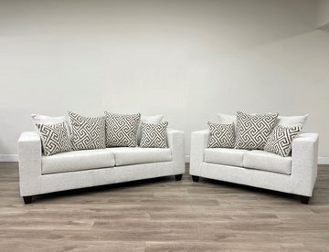 Empire 110 Stone Sofa and Loveseat