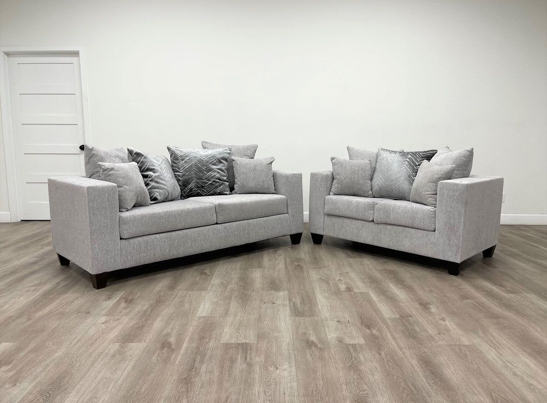 Empire 110 -Dove Sofa & Loveseat