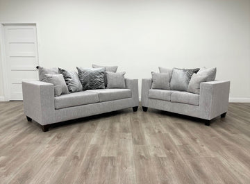 Empire 110 -Dove Sofa & Loveseat