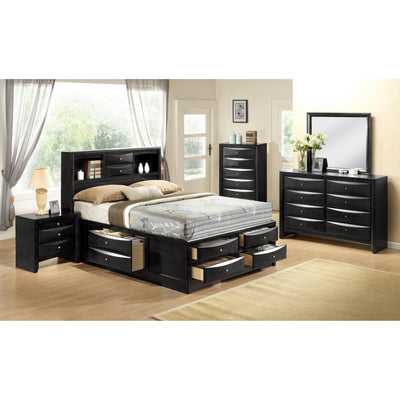 Crown Mark Emily B4285 7 pc Queen Storage Bedroom Set IMAGE 1