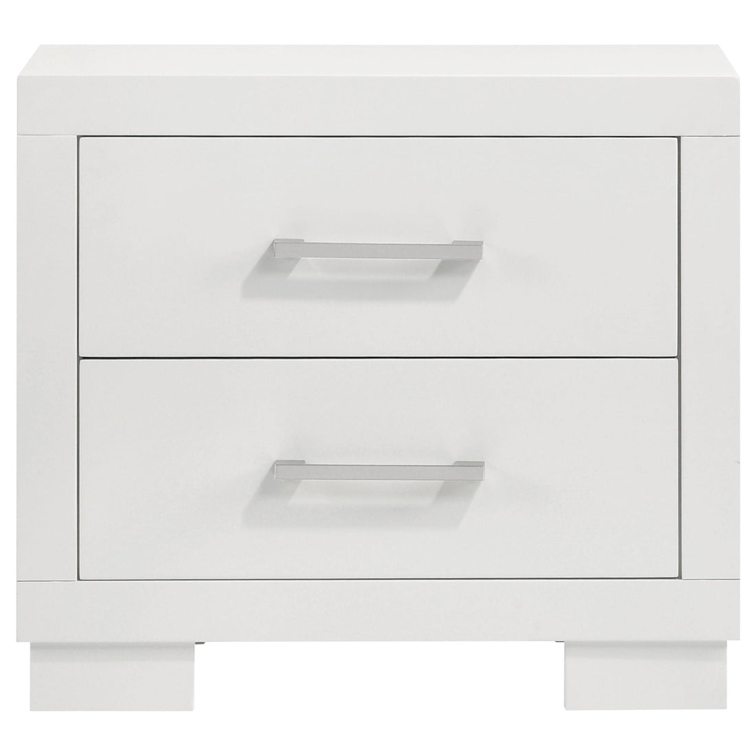  Coaster Furniture Jessica 202992 2-Drawer Nightstand - Snow White IMAGE 1