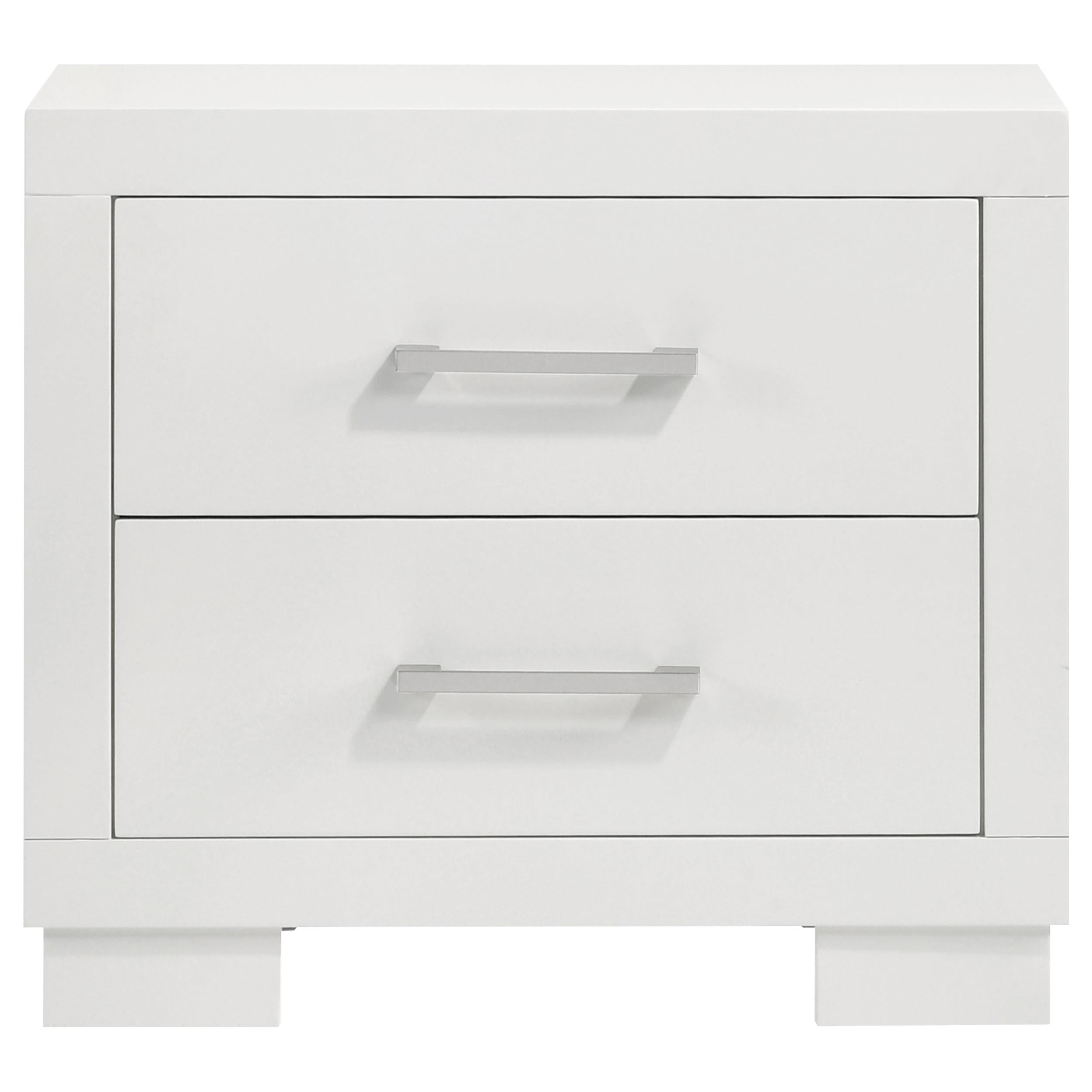  Coaster Furniture Jessica 202992 2-Drawer Nightstand - Snow White IMAGE 2