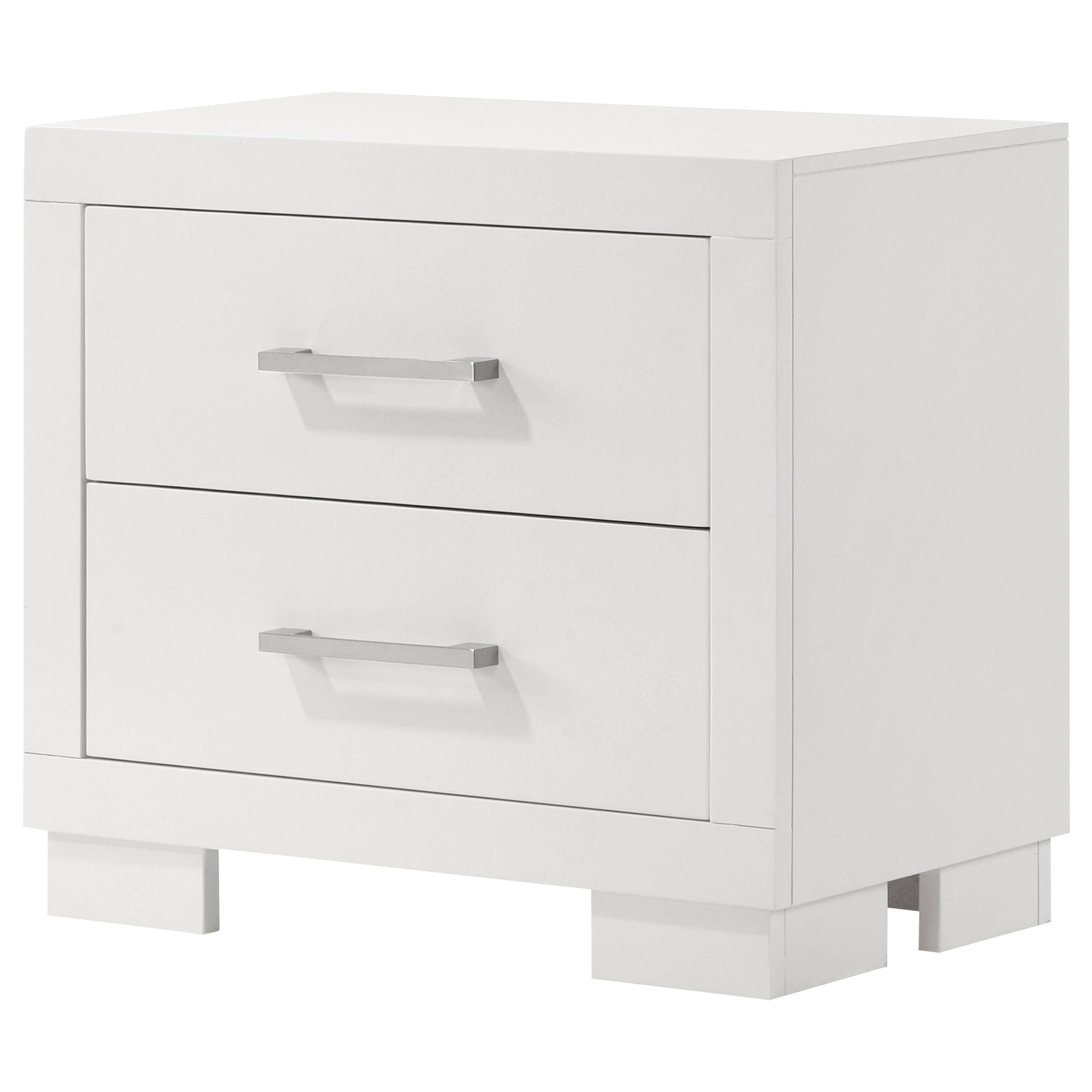  Coaster Furniture Jessica 202992 2-Drawer Nightstand - Snow White IMAGE 3