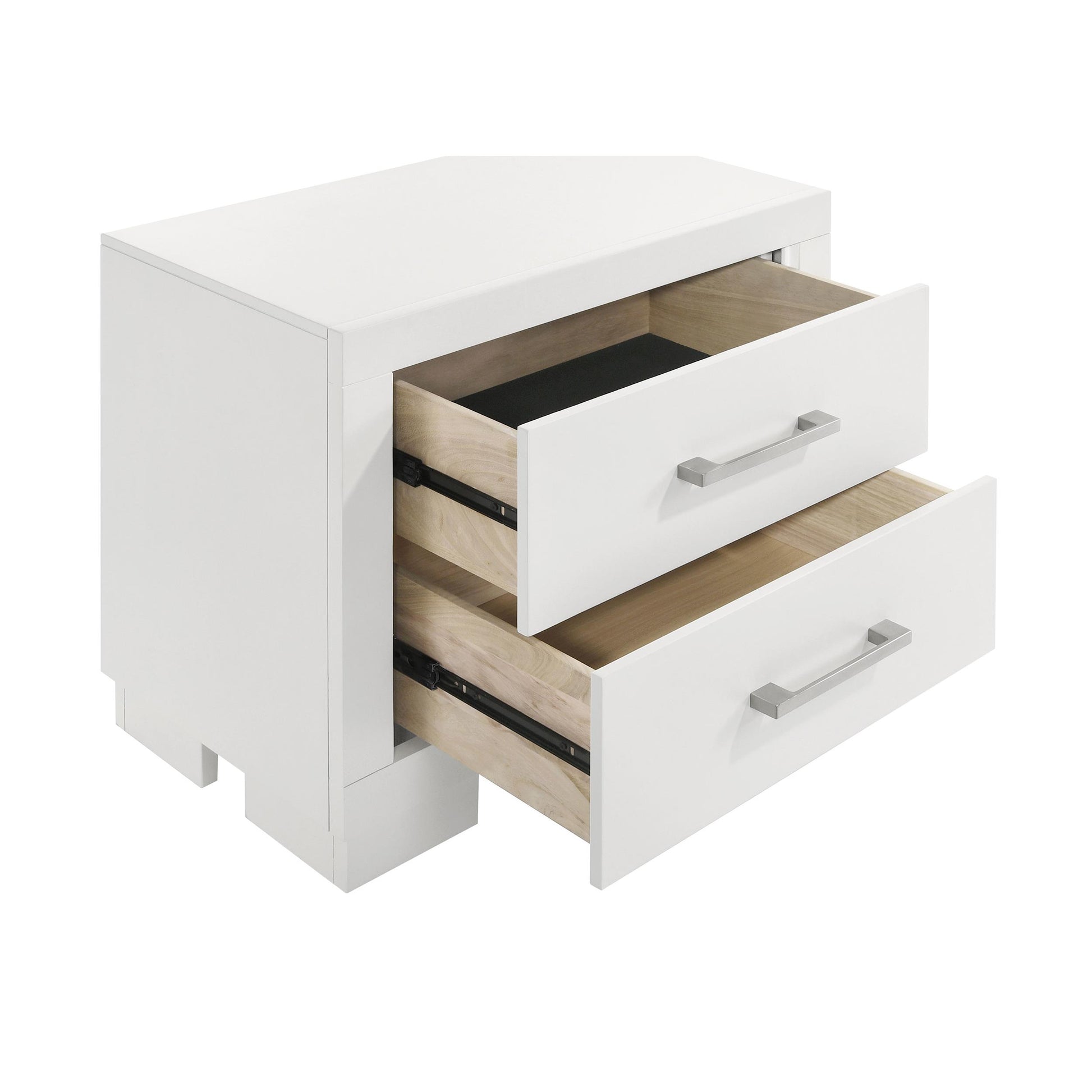 Coaster Furniture Jessica 202992 2-Drawer Nightstand - Snow White IMAGE 9