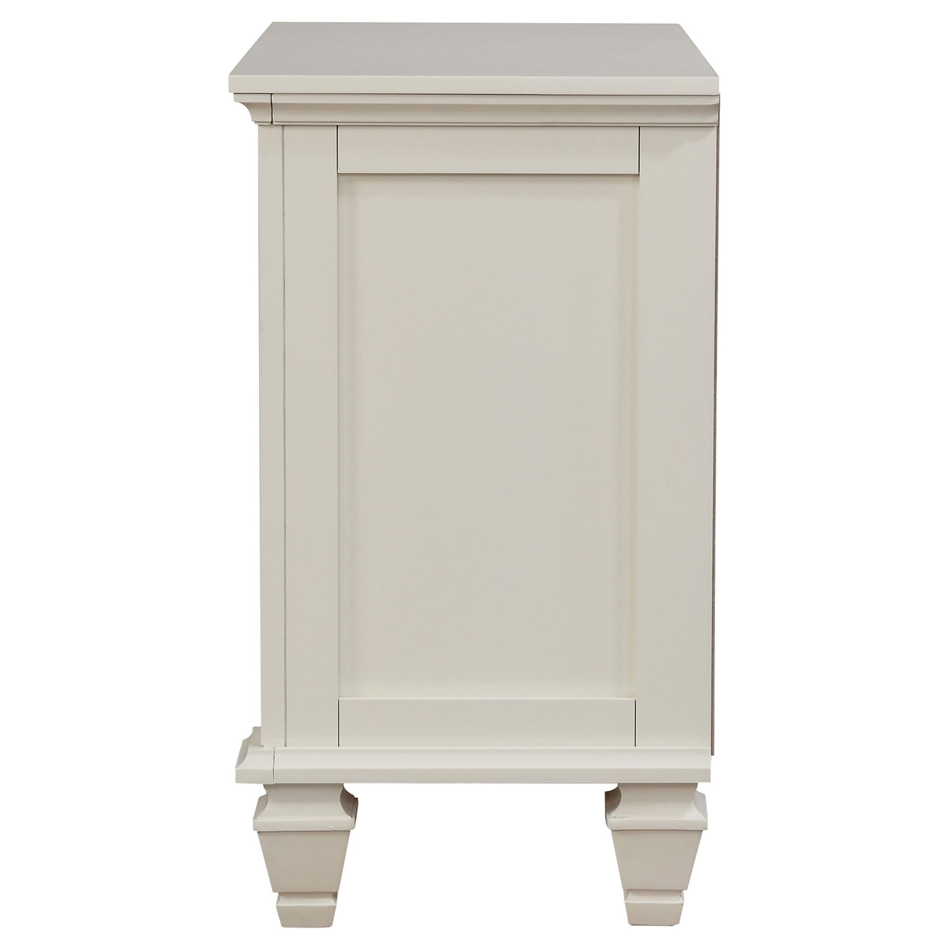  Coaster Furniture Sandy Beach 201302 3-Drawer Nightstand - Cream White IMAGE 4