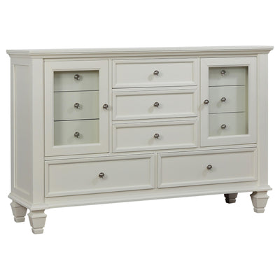  Coaster Furniture Sandy Beach 201303 11-Drawer Dresser - Cream White IMAGE 1