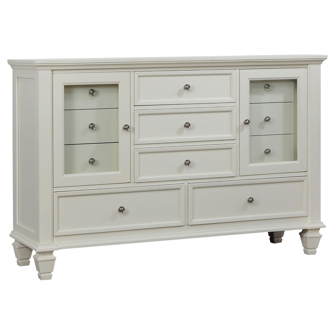  Coaster Furniture Sandy Beach 201303 11-Drawer Dresser - Cream White IMAGE 1