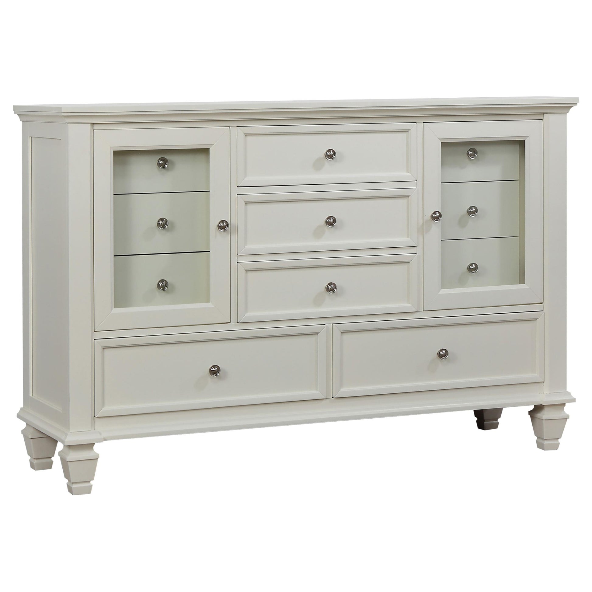  Coaster Furniture Sandy Beach 201303 11-Drawer Dresser - Cream White IMAGE 1