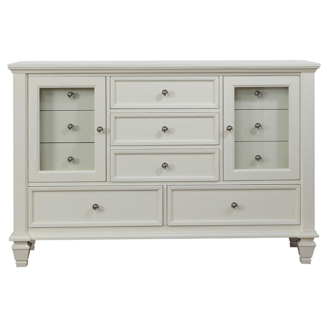  Coaster Furniture Sandy Beach 201303 11-Drawer Dresser - Cream White IMAGE 1