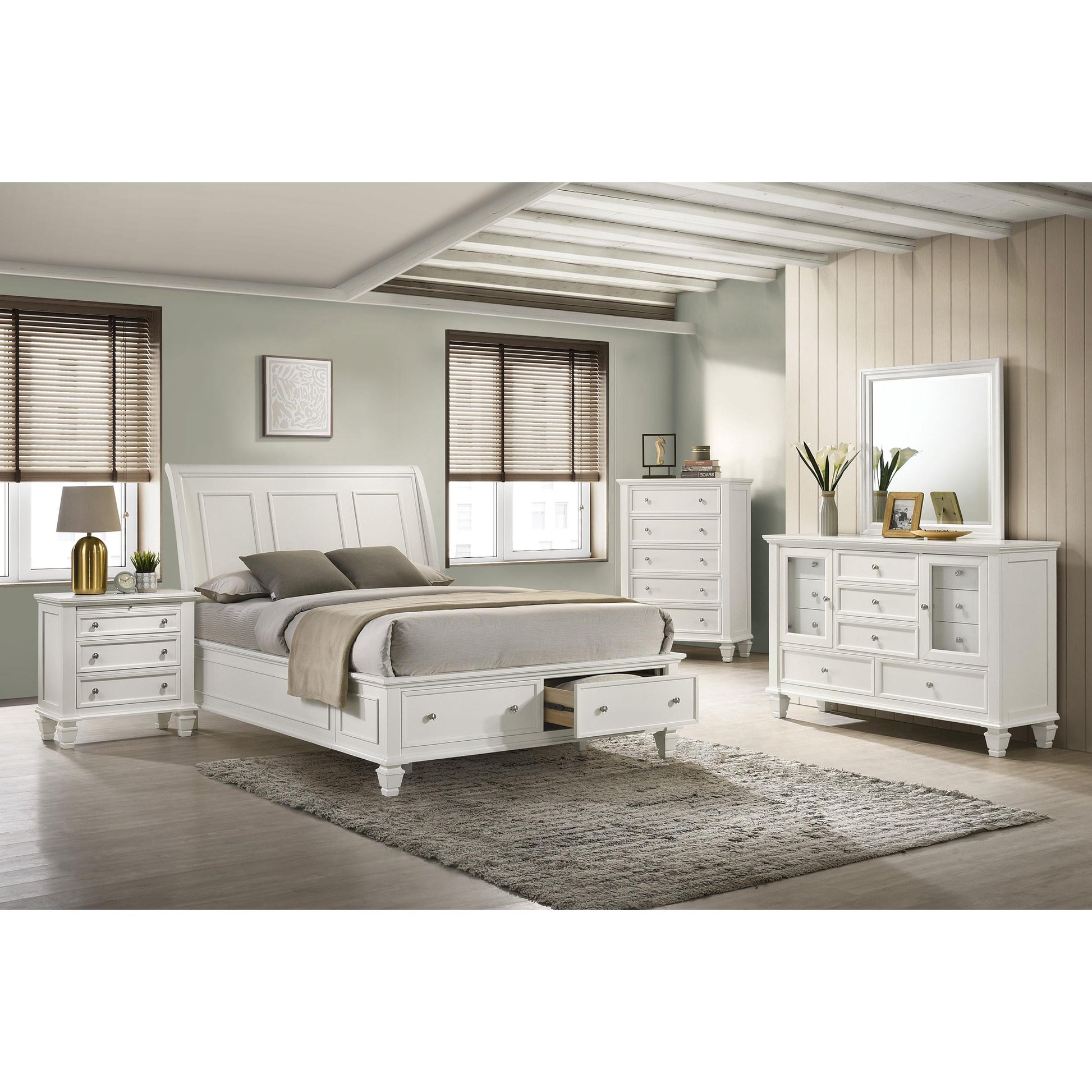 Size_King  -- Coaster Furniture Sandy Beach Panel Bed with Storage IMAGE 7