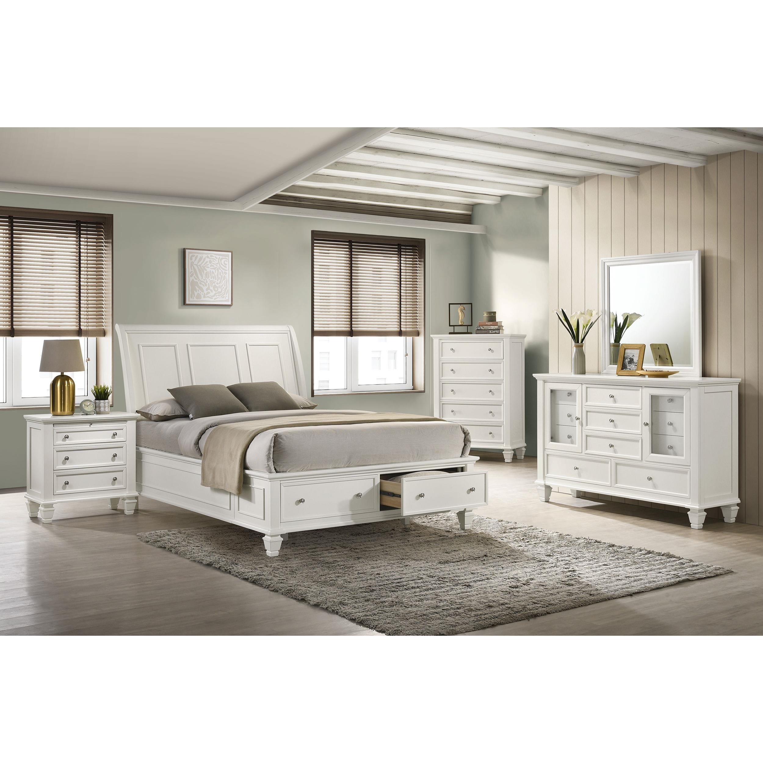  Size_King  -- Coaster Furniture Sandy Beach Panel Bed with Storage IMAGE 7