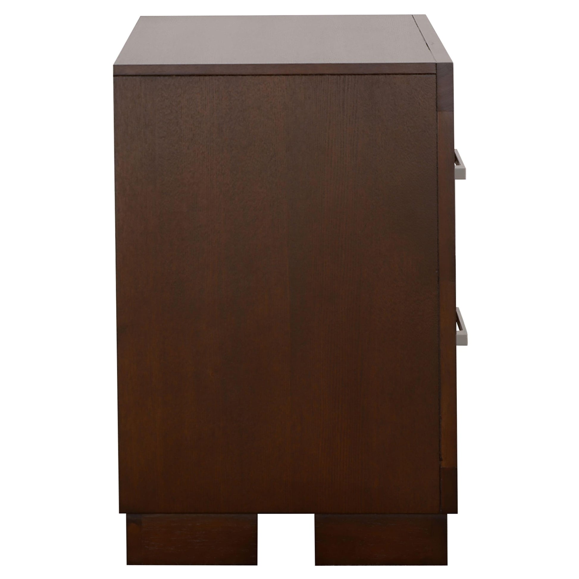  Coaster Furniture Jessica 200712 2-Drawer Nightstand - Cappuccino IMAGE 5