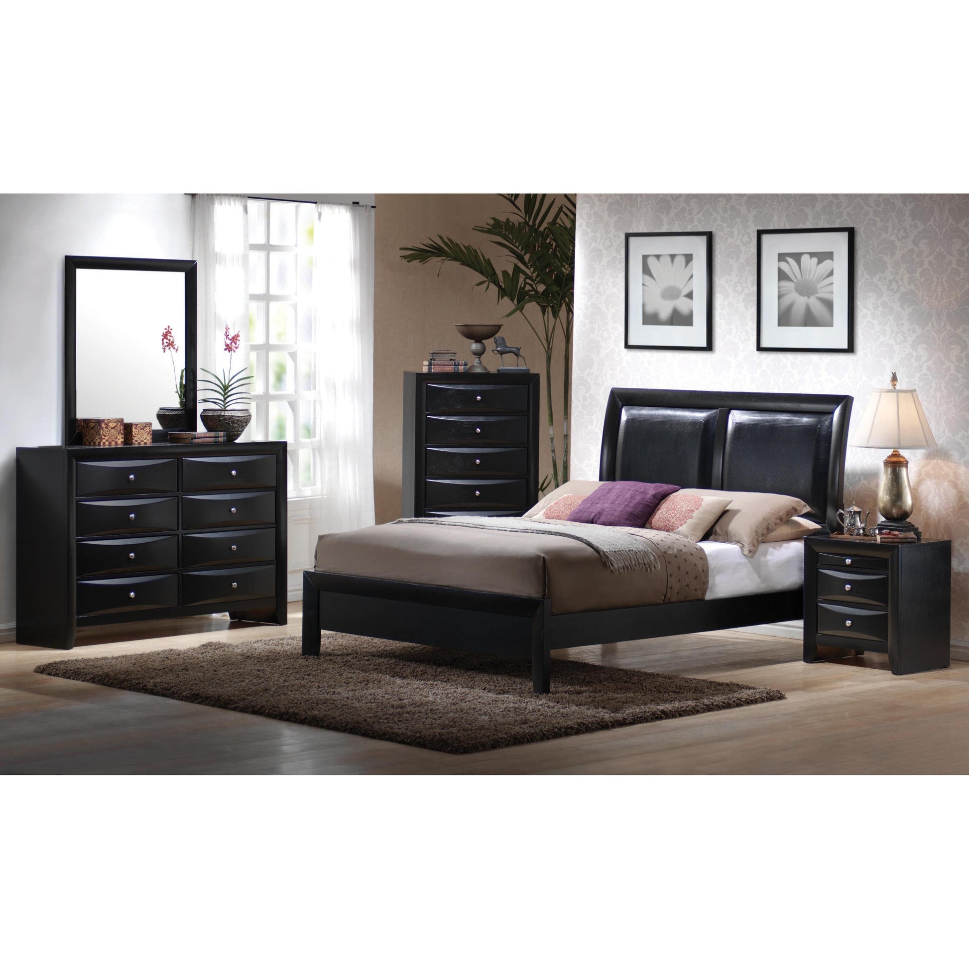  Coaster Furniture Briana 200702 2-Drawer Nightstand - Black IMAGE 2