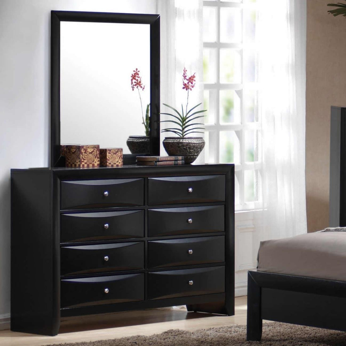  Coaster Furniture Briana 200703 8-Drawer Dresser - Black IMAGE 1