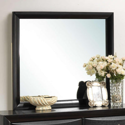  Coaster Furniture Briana 200704 Dresser Mirror - Black IMAGE 1