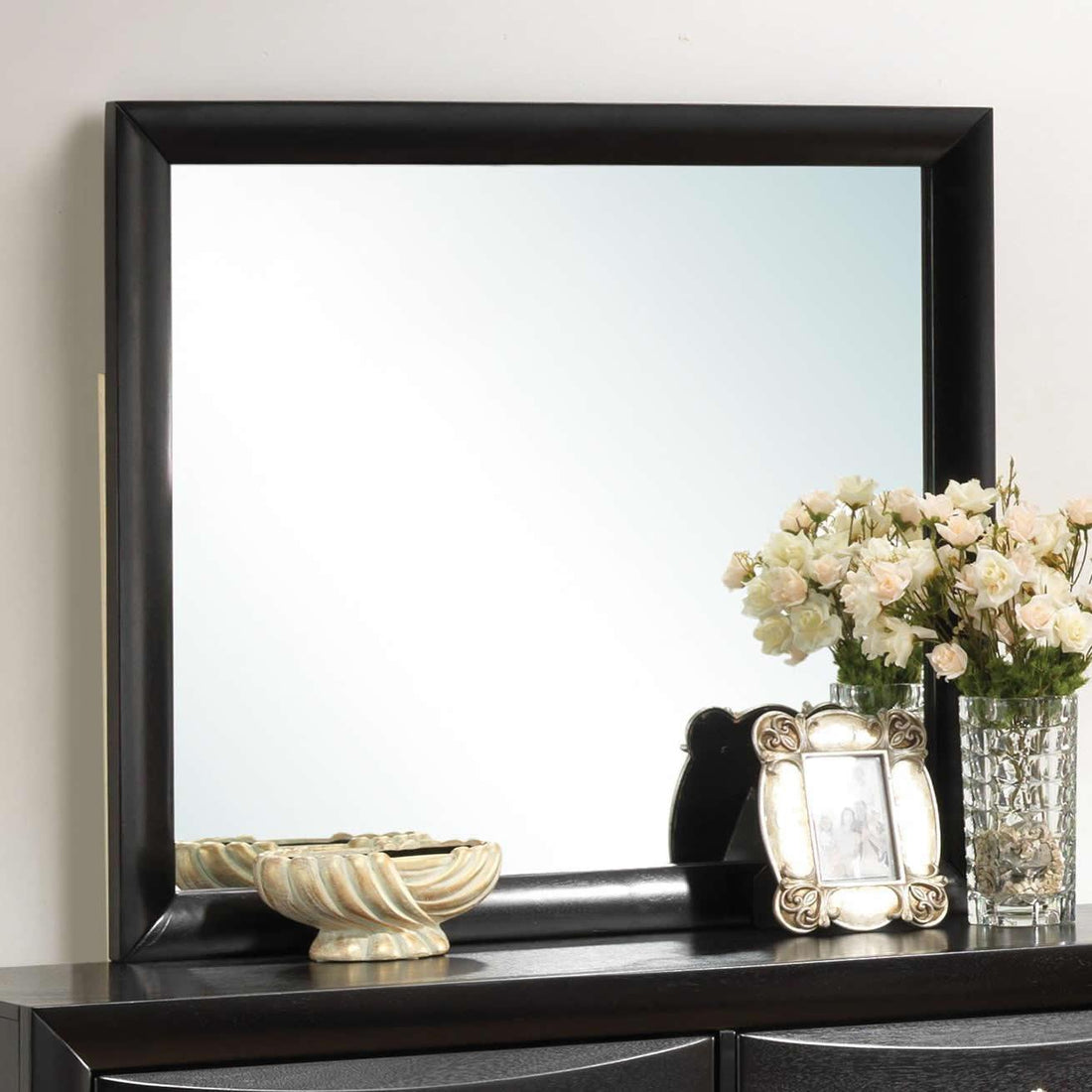  Coaster Furniture Briana 200704 Dresser Mirror - Black IMAGE 1
