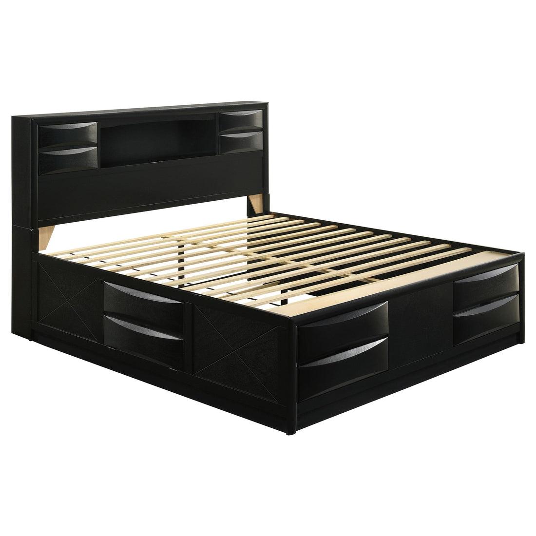  Size_King  -- Briana Bookcase Bed with Storage IMAGE 1