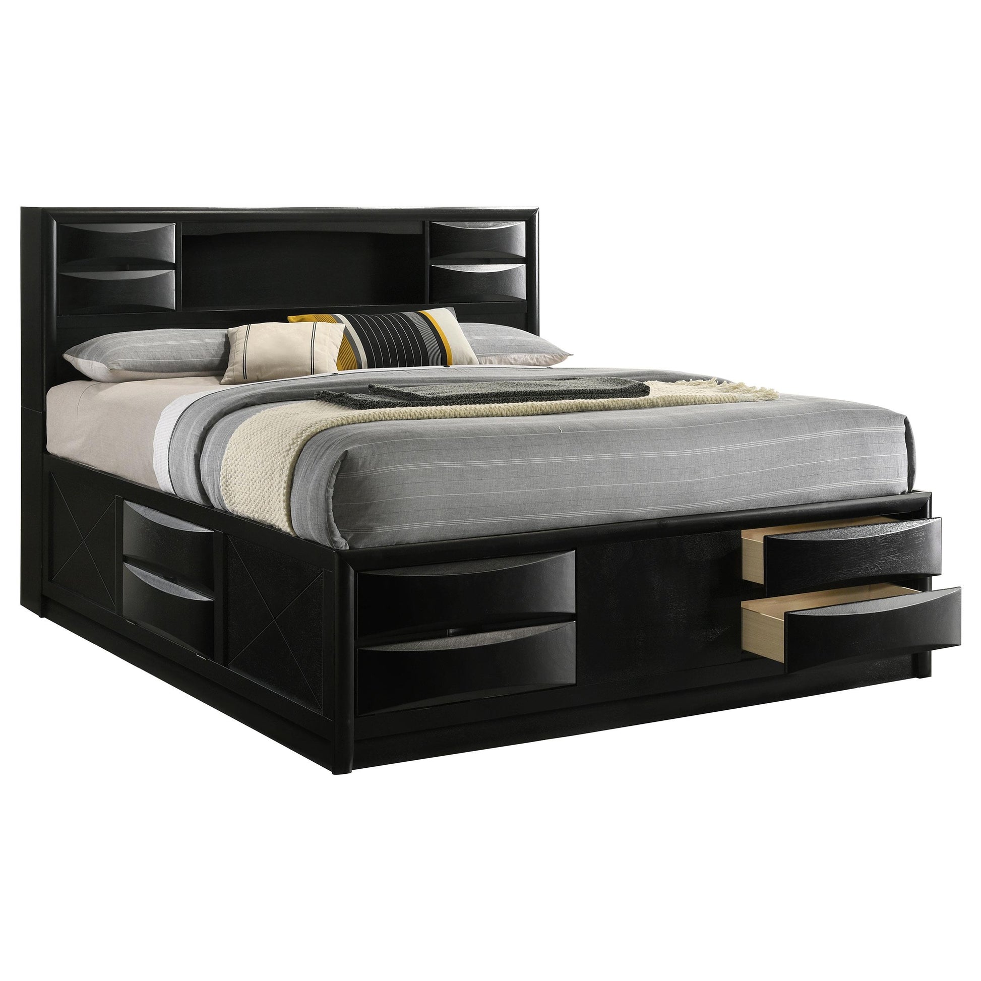  Size_King  -- Coaster Furniture Briana Bookcase Bed with Storage IMAGE 2