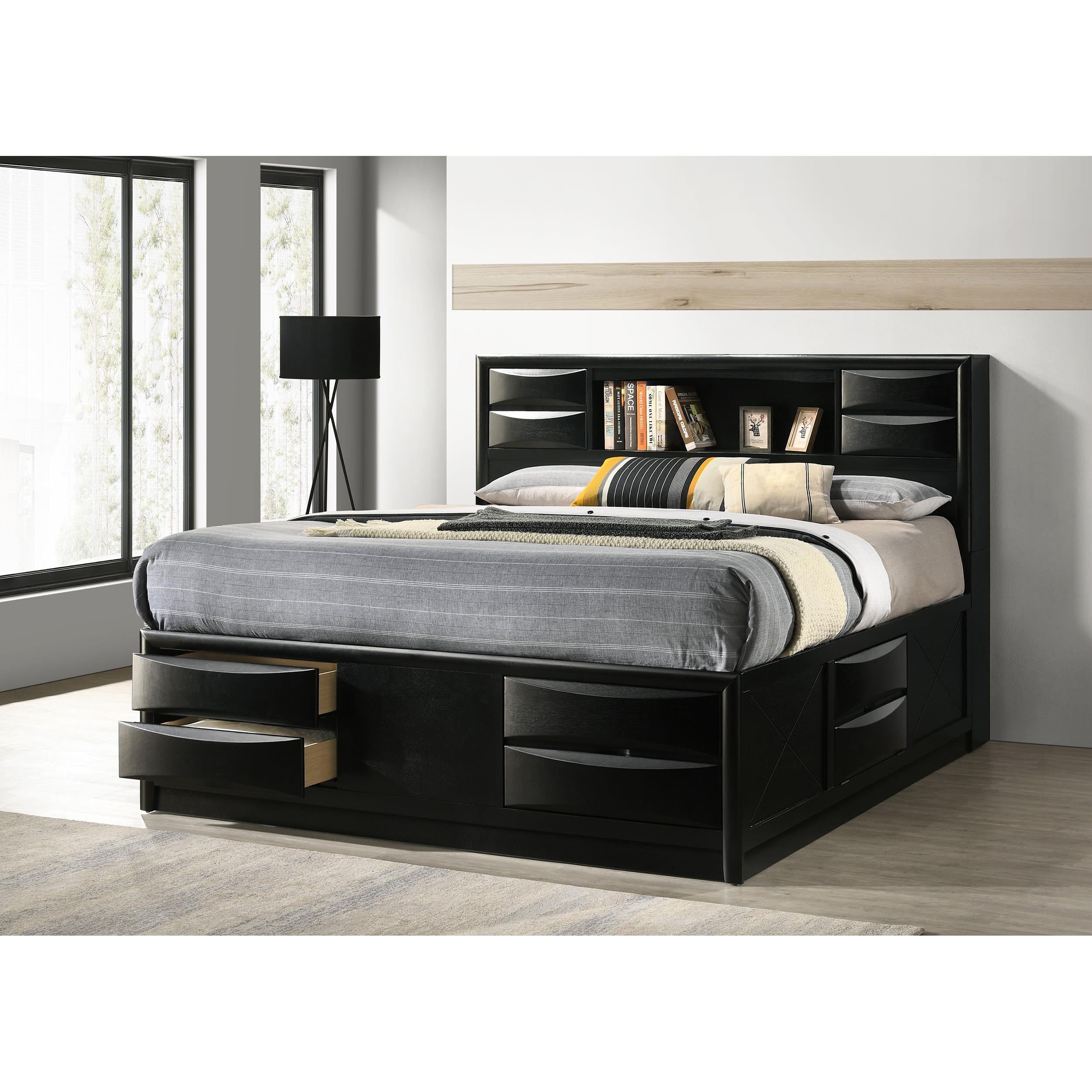  Size_King  -- Coaster Furniture Briana Bookcase Bed with Storage IMAGE 6