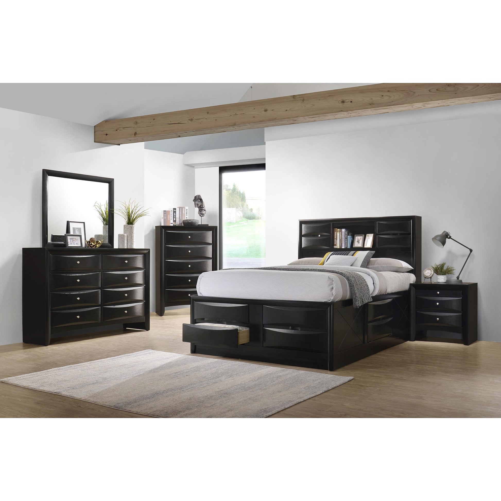  Size_King  -- Coaster Furniture Briana Bookcase Bed with Storage IMAGE 7
