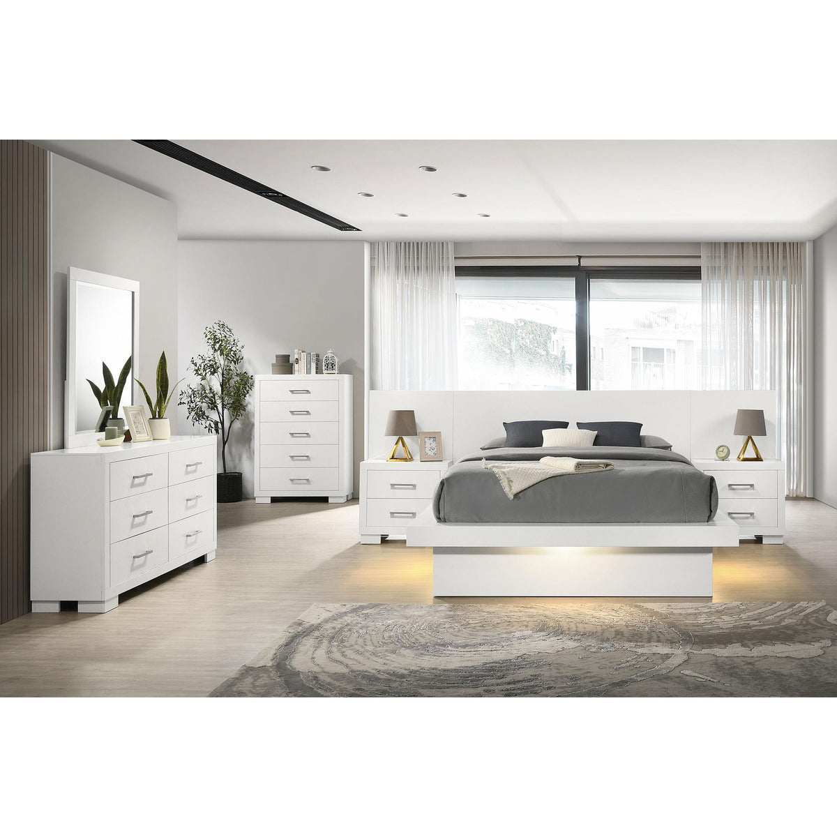  Size_Queen -- Coaster Furniture Jessica Panel Bed IMAGE 5