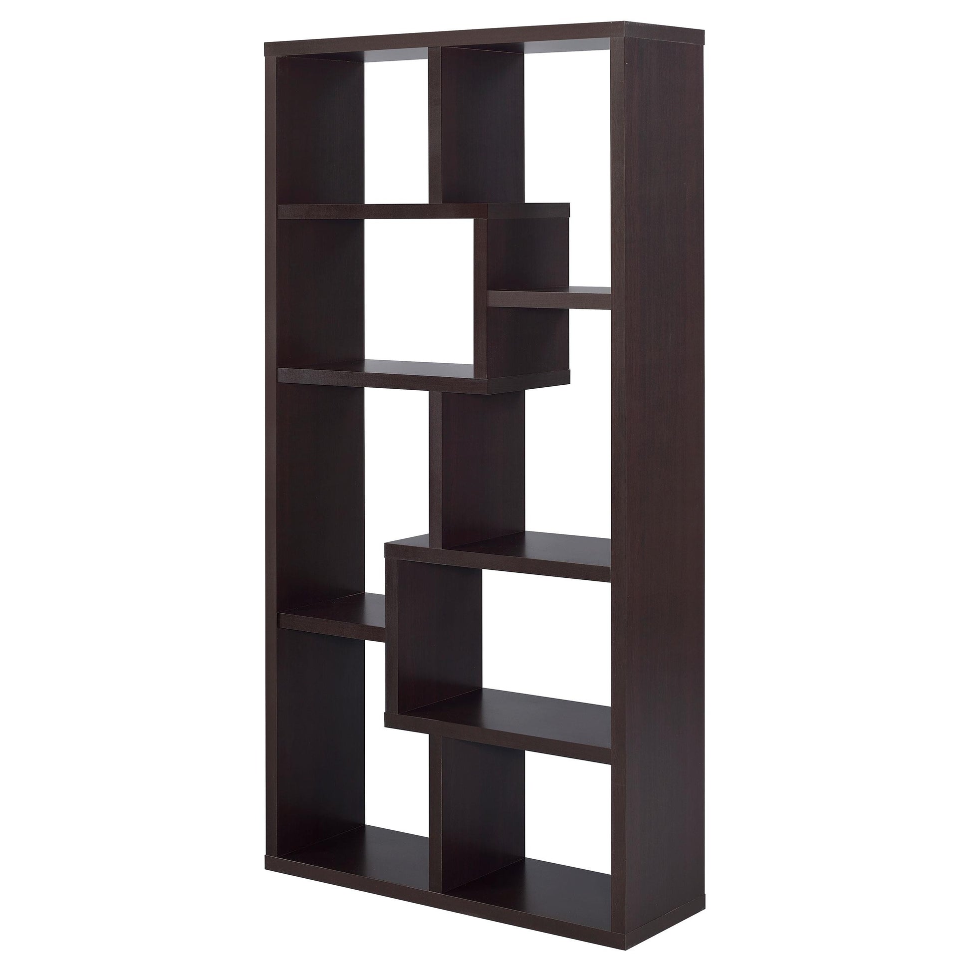  Coaster Furniture Theo 800264 71-inch 7-shelf Bookshelf - Cappuccino IMAGE 3