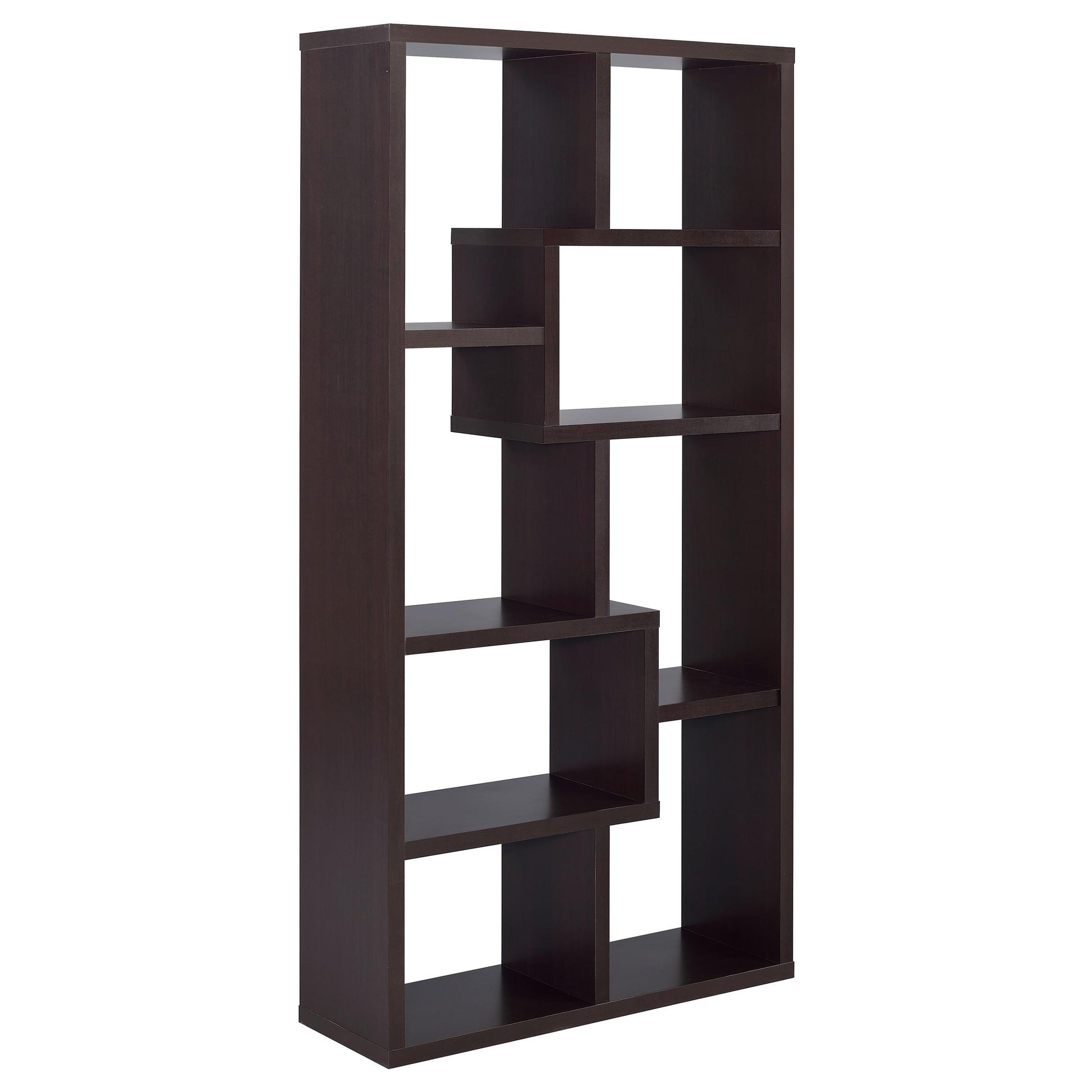  Coaster Furniture Theo 800264 71-inch 7-shelf Bookshelf - Cappuccino IMAGE 5