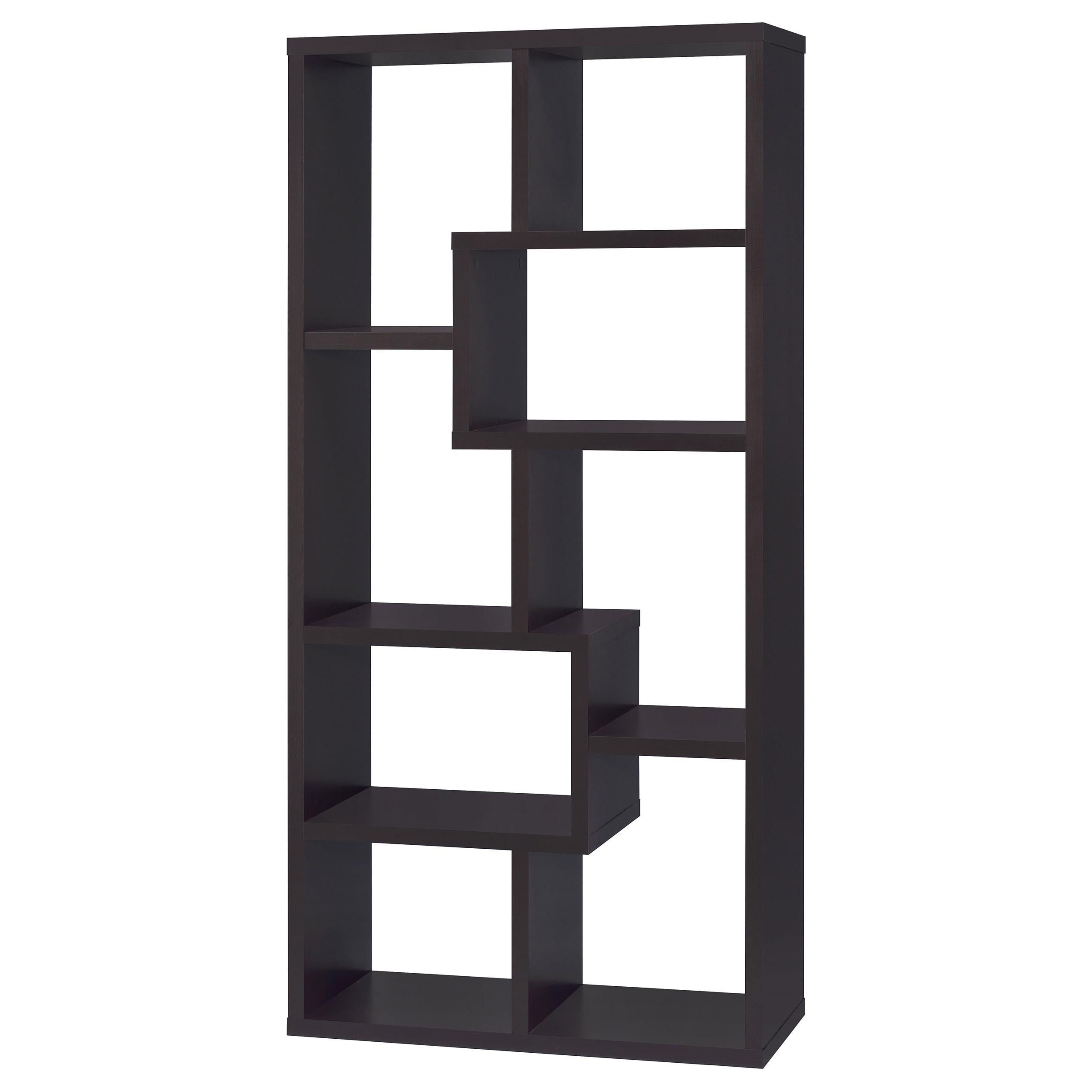  Coaster Furniture Theo 800264 71-inch 7-shelf Bookshelf - Cappuccino IMAGE 7