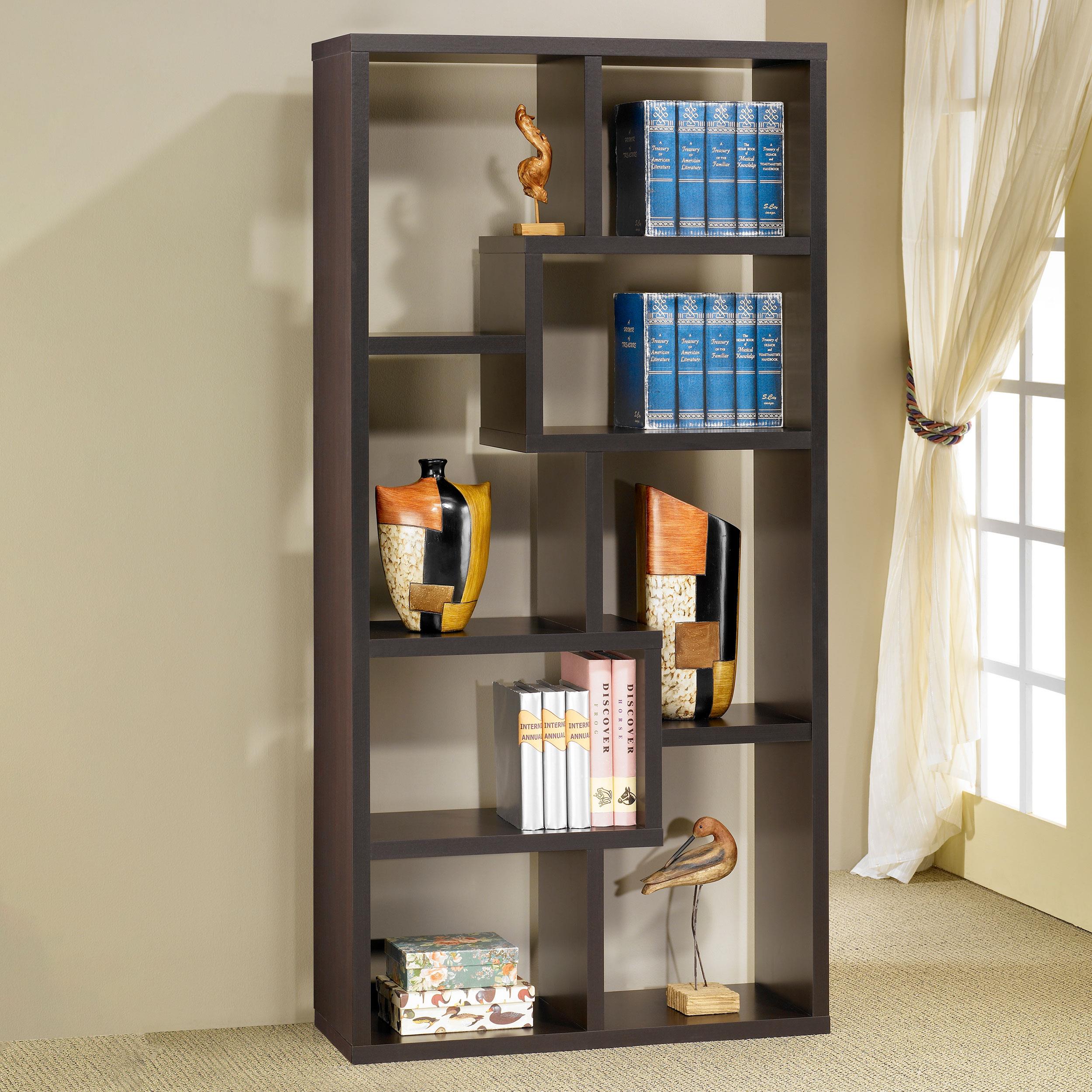  Coaster Furniture Theo 800264 71-inch 7-shelf Bookshelf - Cappuccino IMAGE 9