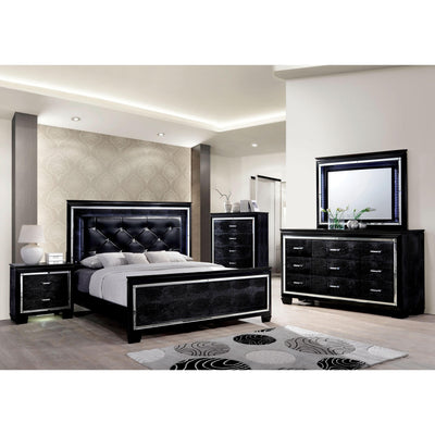  Furniture of America Bellanova CM7979BK 6 pc California King Upholstered Panel Bedroom Set IMAGE 1
