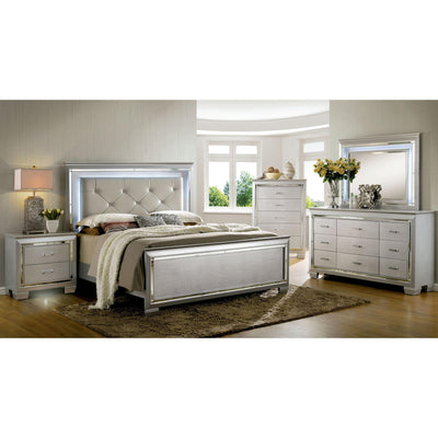  Furniture of America Bellanova CM7979SV 6 pc California King Upholstered Panel Bedroom Set IMAGE 1
