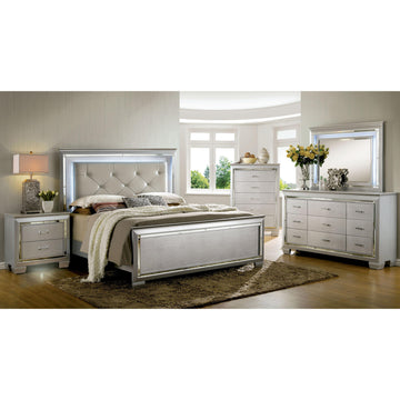  Furniture of America Bellanova CM7979SV 6 pc California King Upholstered Panel Bedroom Set IMAGE 1