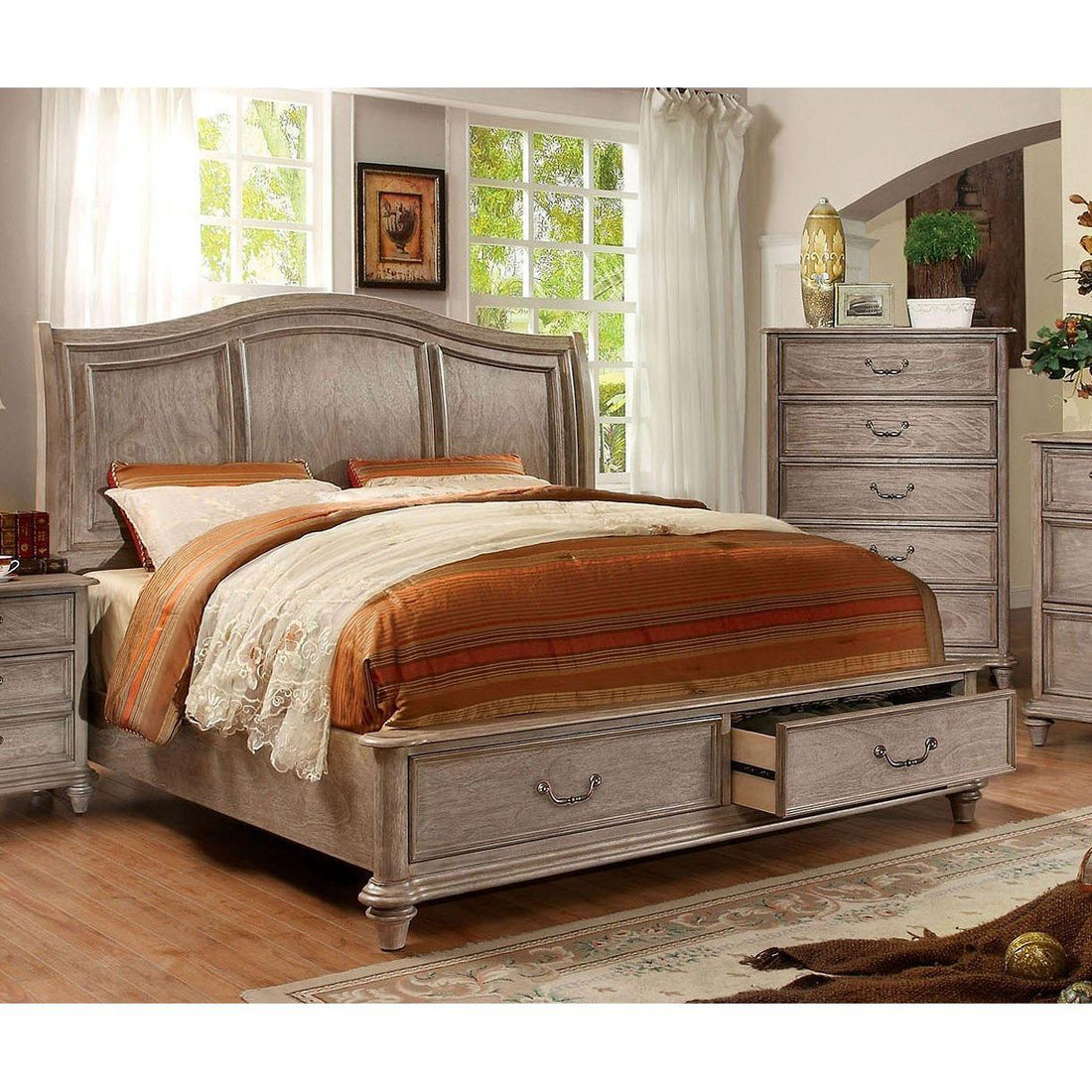  Furniture of America Belgrade II CM7613 6 pc Queen Panel Bed Set with Storage IMAGE 1