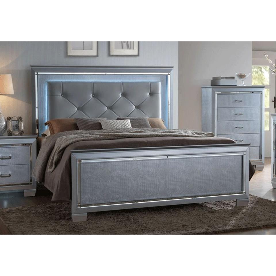  Crown Mark Lillian B7100 7 pc Queen Panel Bedroom Set IMAGE 1