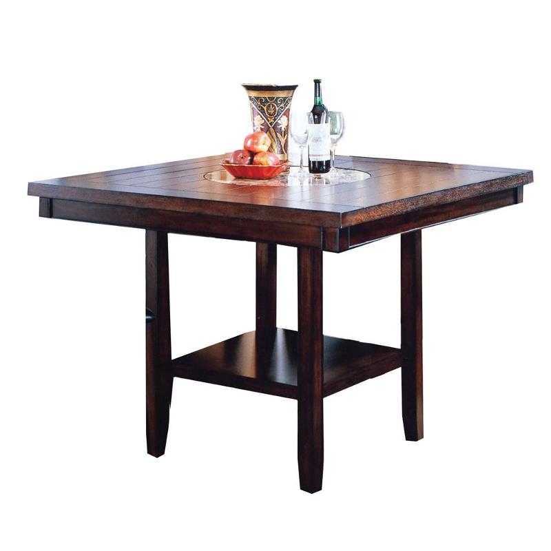  Crown Mark Square Fulton Counter Height Dining Table with Pedestal Base 2727T-4848-V IMAGE 1