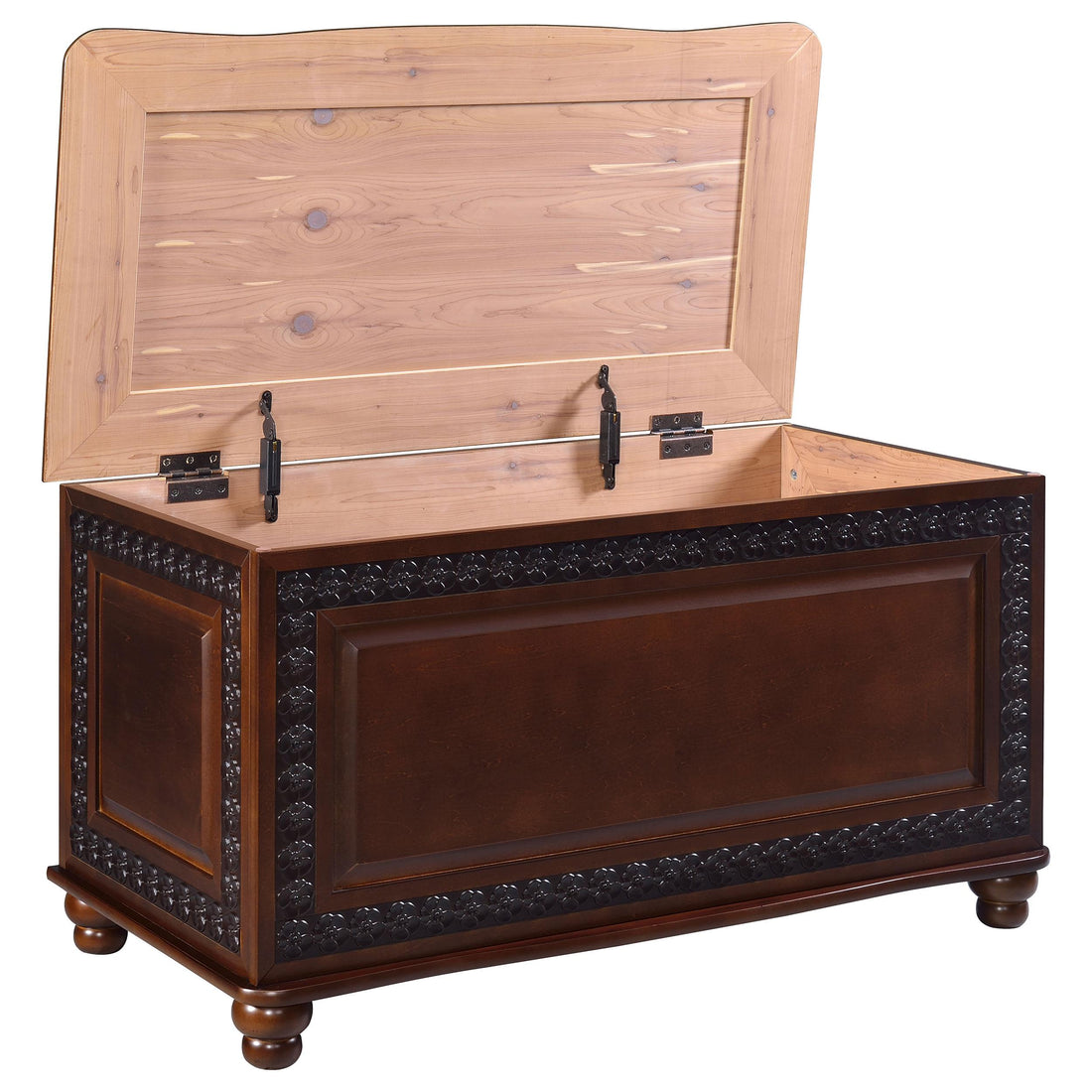  Coaster Furniture Finlay 900012 Cedar Chest - Dark Tobacco IMAGE 1