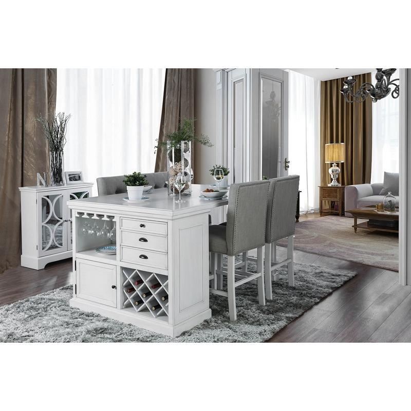  Furniture of America Sutton CM3390PT-5PC 5 pc Counter Height Dining Set IMAGE 1