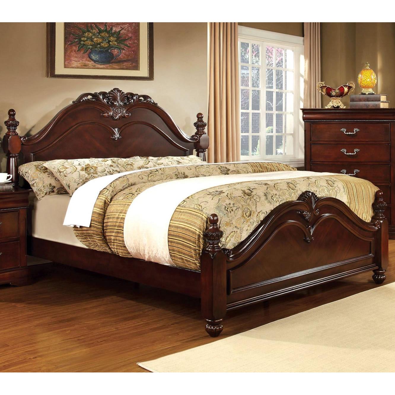  Furniture of America Mandura CM7260Q 6 pc Queen Poster Bedroom Set IMAGE 2
