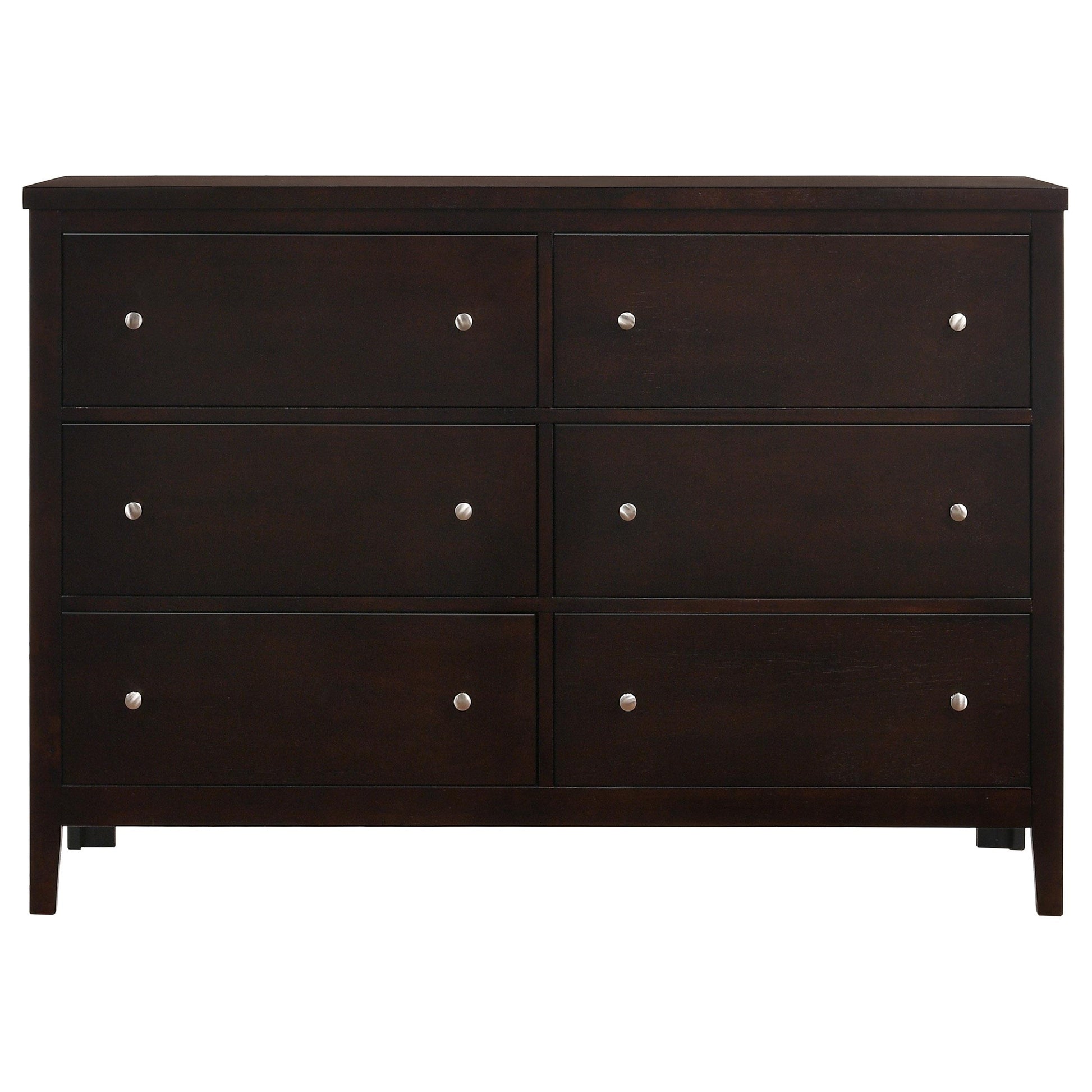  Coaster Furniture Carlton 202093 6-Drawer Dresser - Cappuccino IMAGE 2