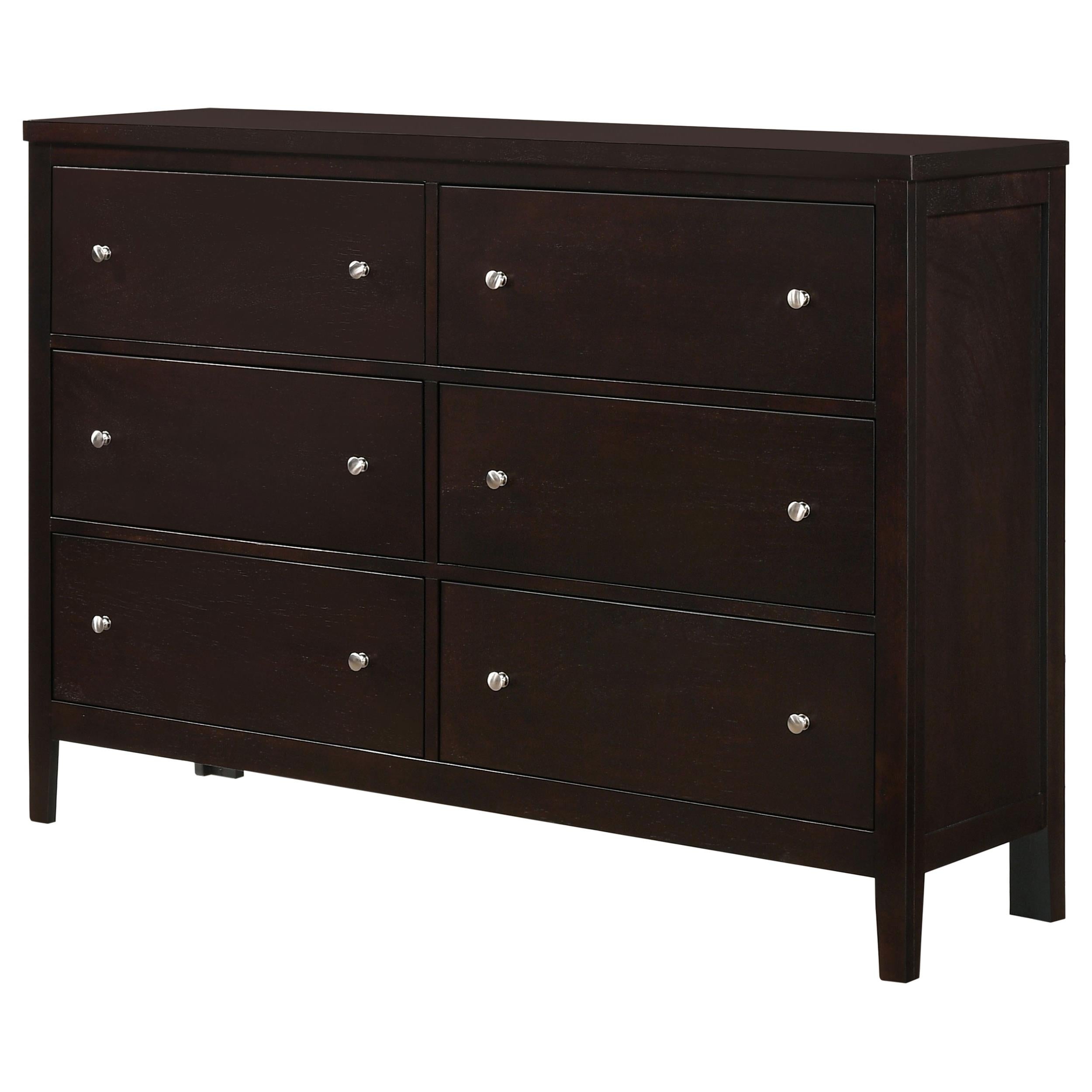  Coaster Furniture Carlton 202093 6-Drawer Dresser - Cappuccino IMAGE 3