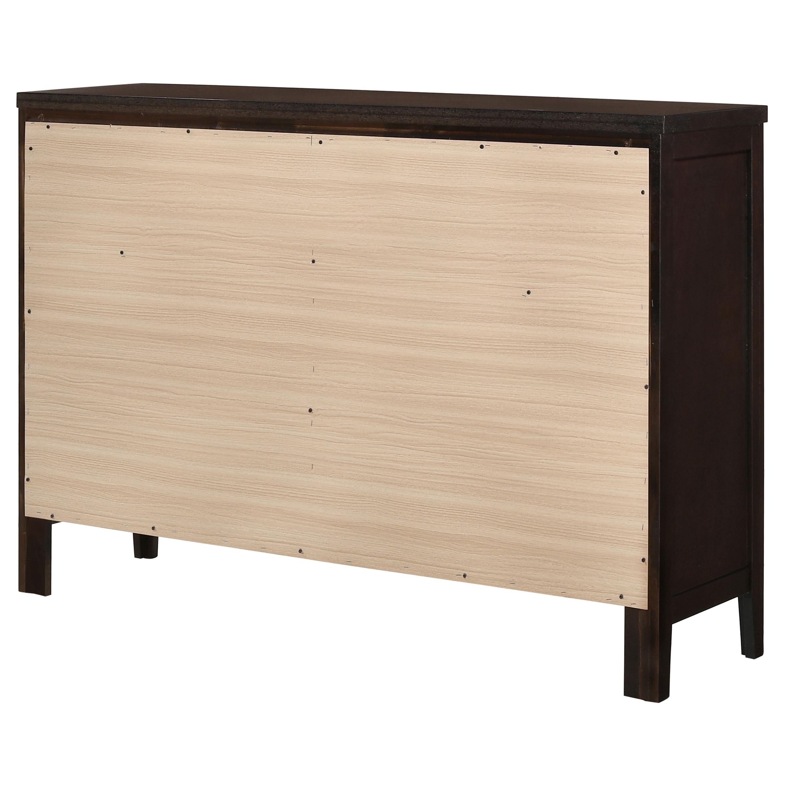  Coaster Furniture Carlton 202093 6-Drawer Dresser - Cappuccino IMAGE 7