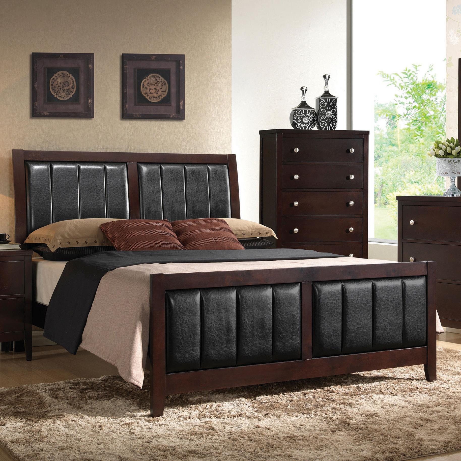  Size_King  -- Carlton Upholstered Panel Bed IMAGE 4