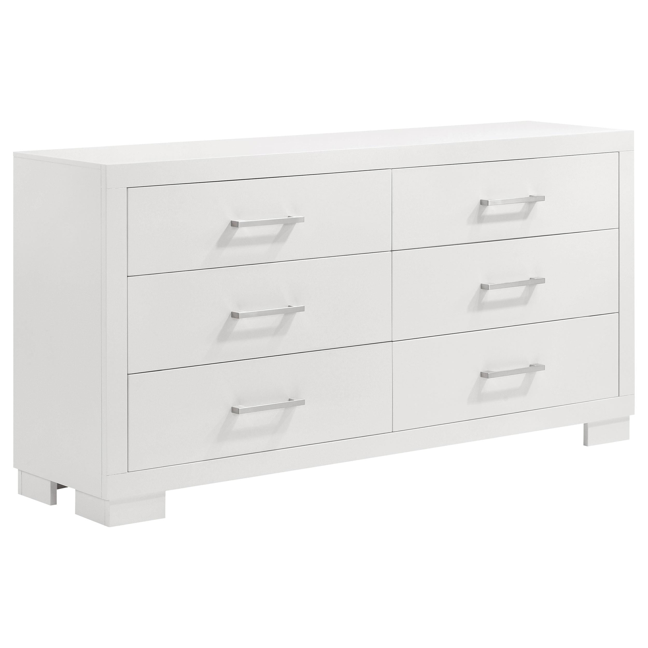  Coaster Furniture Jessica 202993 6-Drawer Dresser - Snow White IMAGE 1