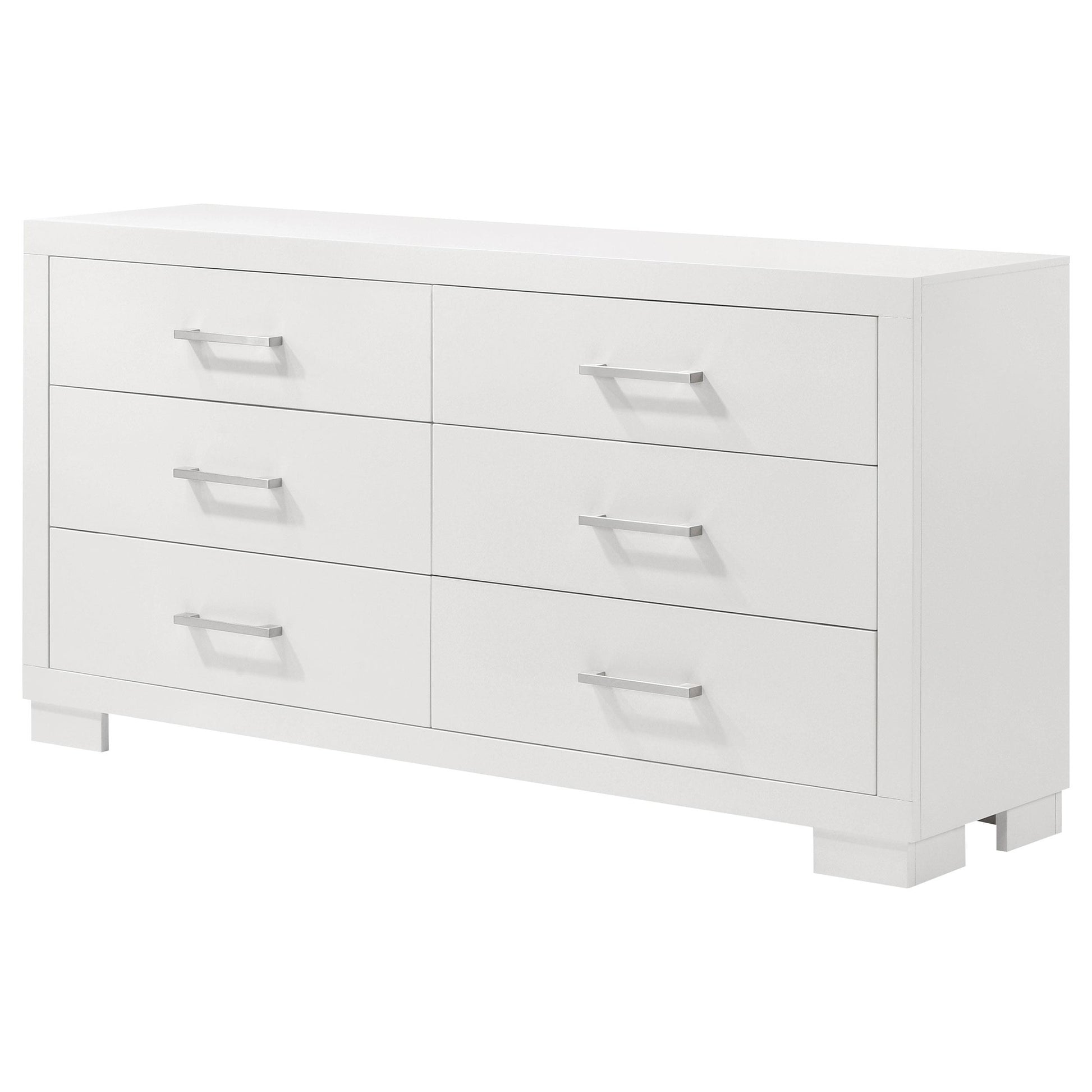  Coaster Furniture Jessica 202993 6-Drawer Dresser - Snow White IMAGE 3