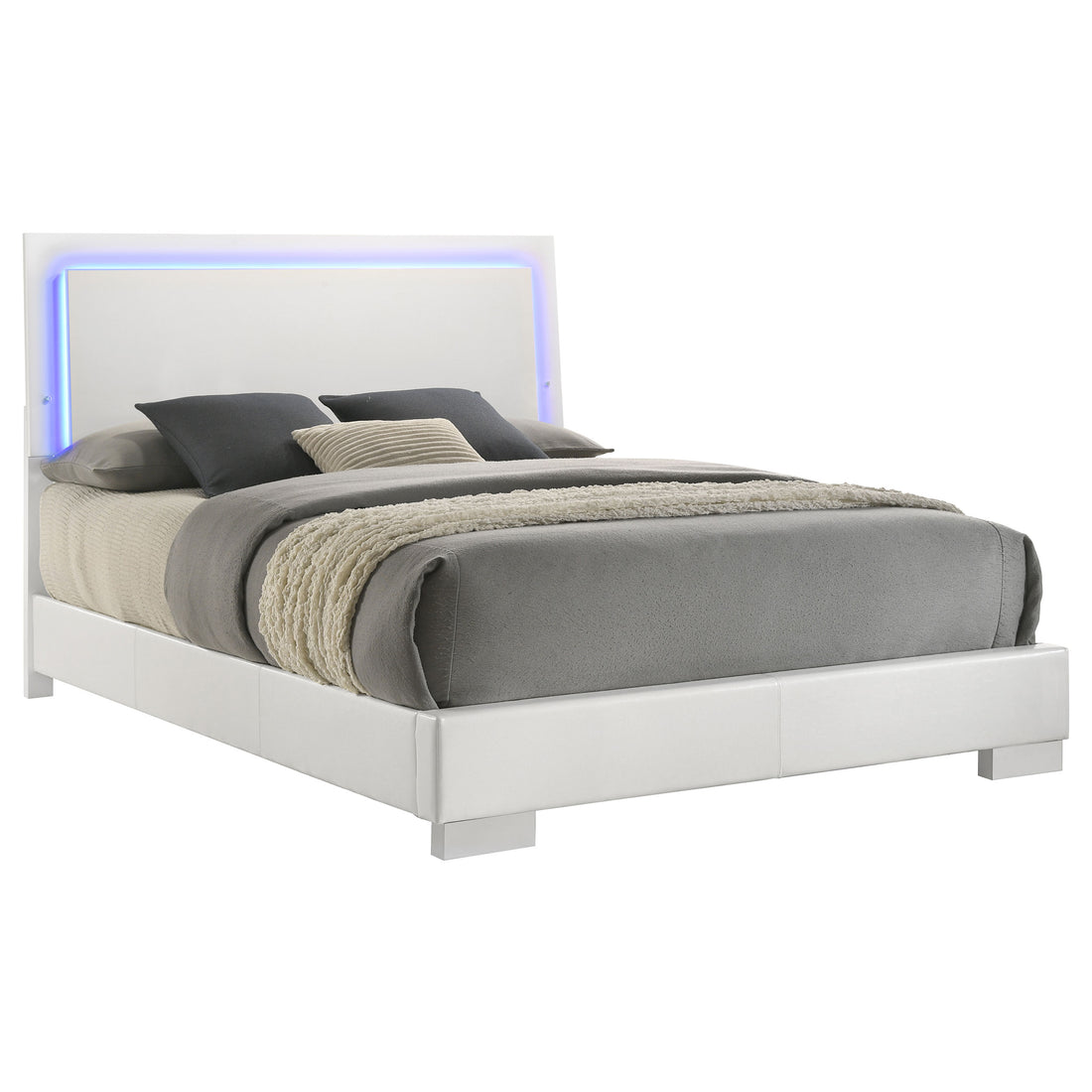 Coaster Furniture - Felicity Wood LED Panel Bed